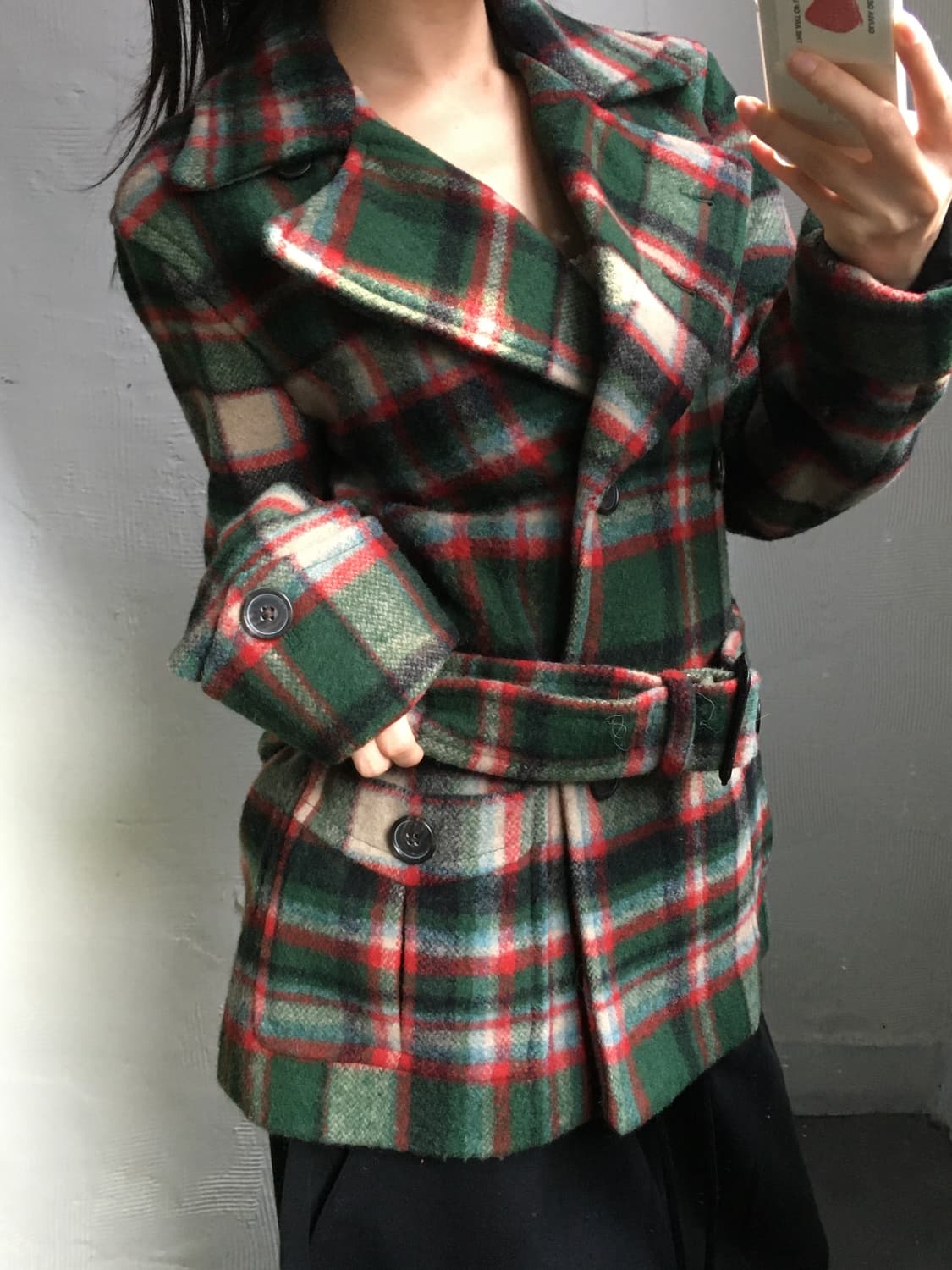 Polo 폴로 랄프로렌 신형 플래드 울 크롭 헌츠맨 코트 상품이미지2