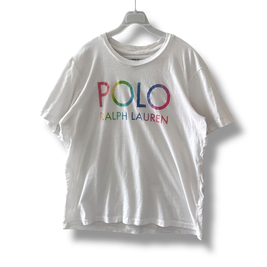 [L] 폴로 화이트 반팔티셔츠 상품이미지2