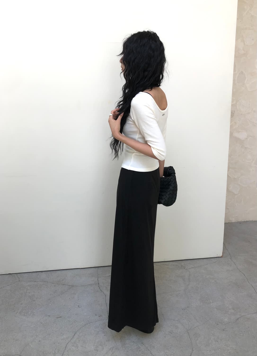 앙고라 투웨이 7부 티셔츠 (ivory) 상품이미지4
