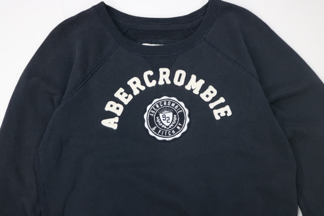 아베크롬비 빈티지 아치 로고 네이비 맨투맨 (S) 상품이미지3
