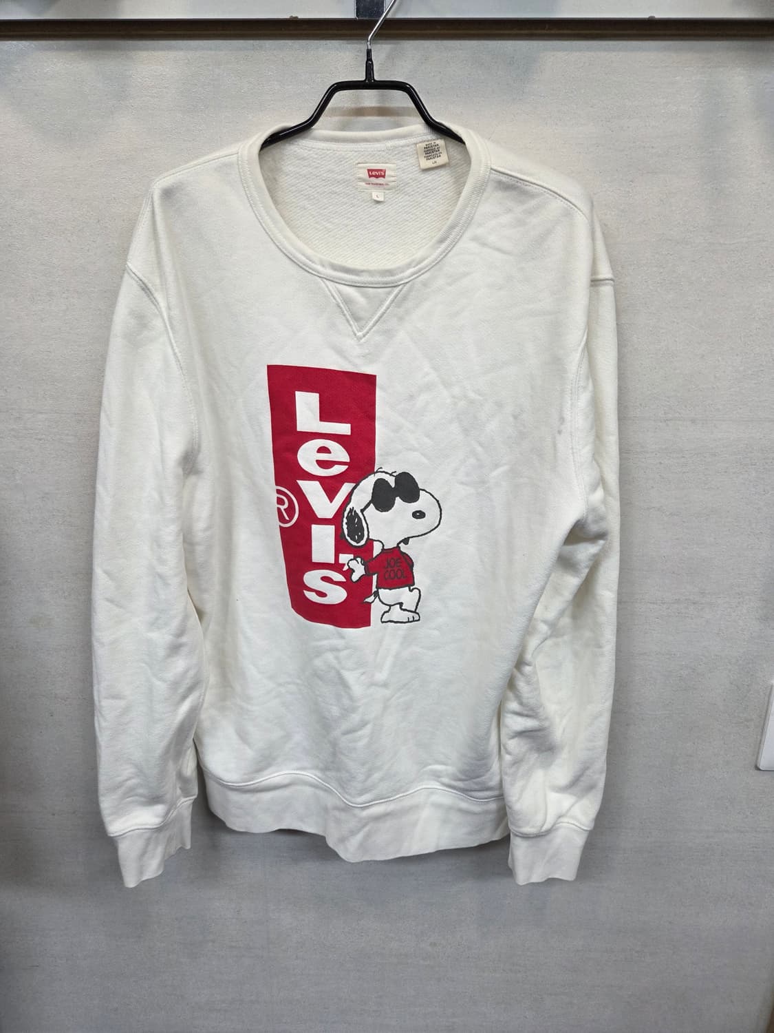 리바이스 스누피 기모 맨투맨 Lg 상품이미지1