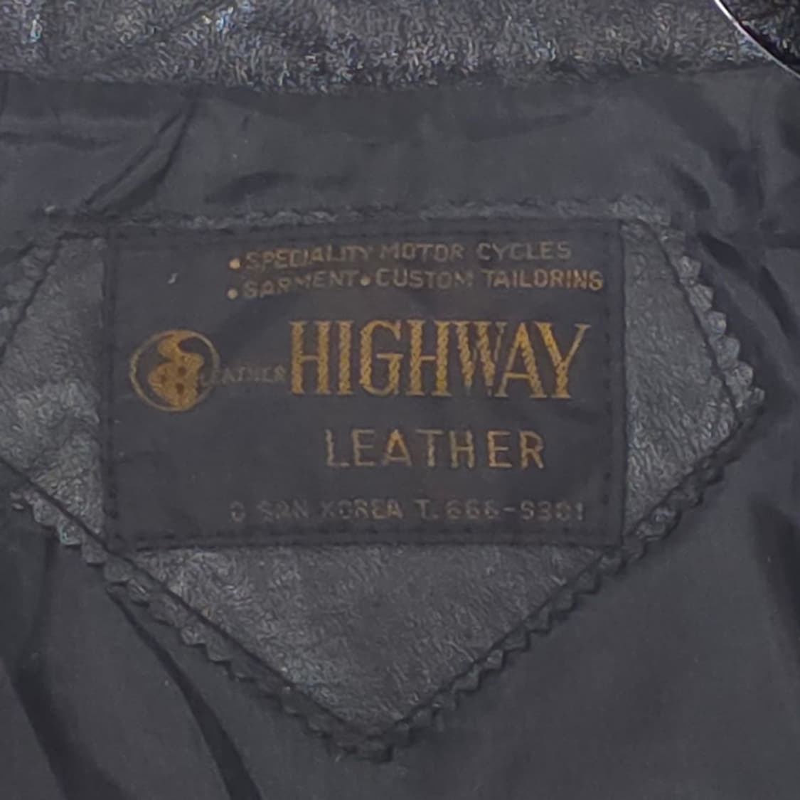 HIGHWAY LEATHER 빈티지 가죽 하프 코트 상품이미지6