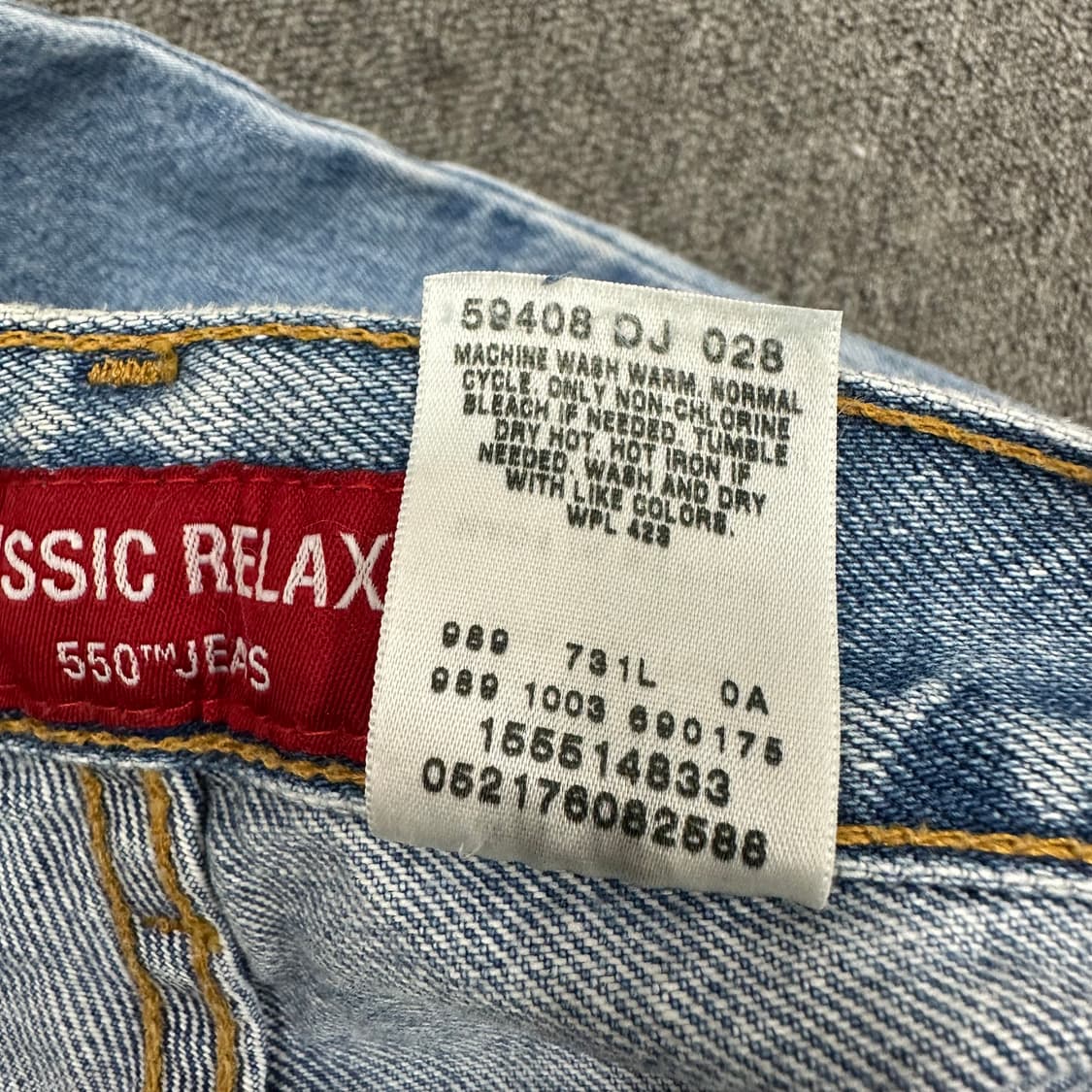 리바이스 550 클래식 데님팬츠 상품이미지5