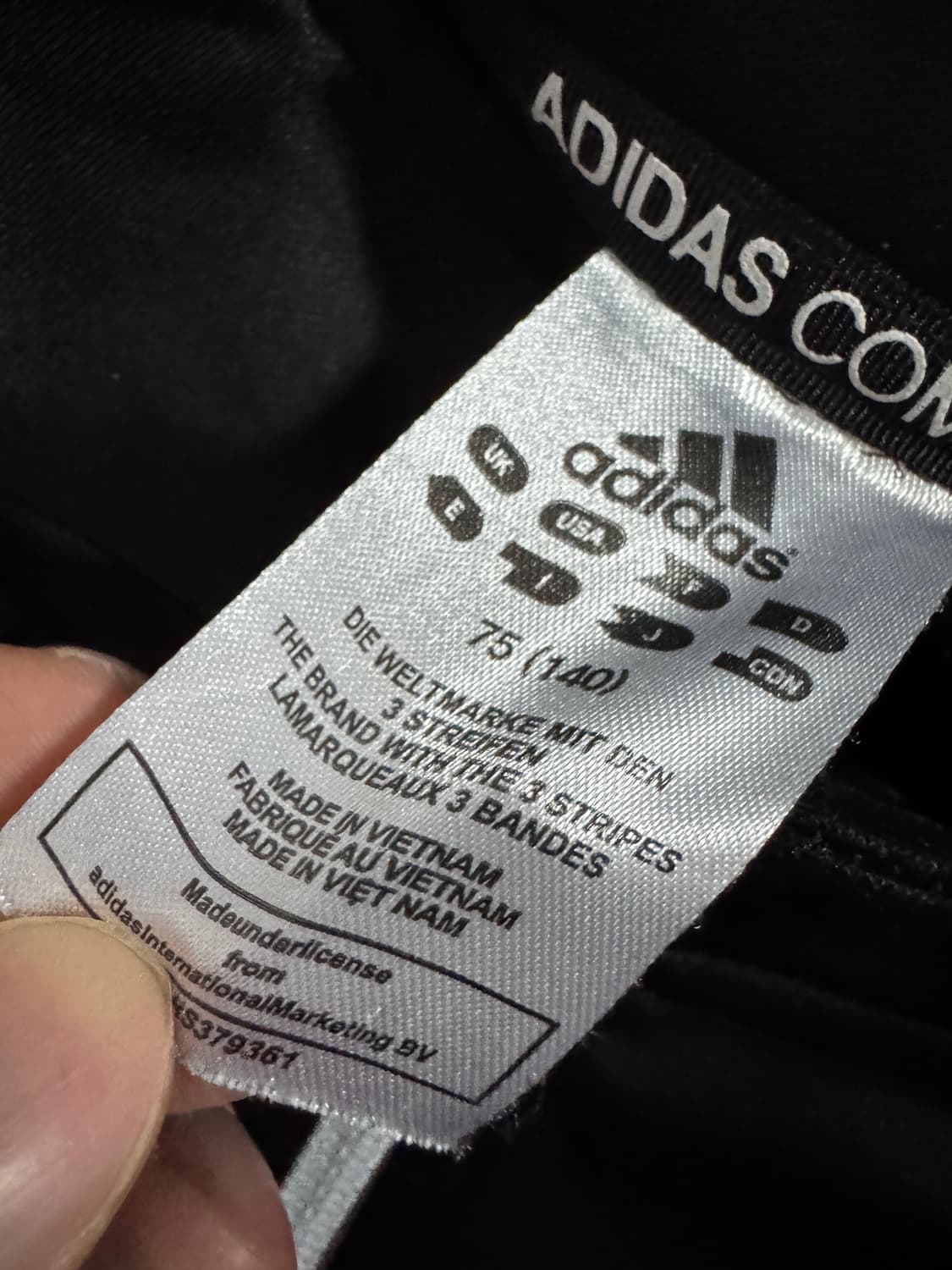 여성 키즈 아디다스 블랙 트레이닝 집업 140 상품이미지3