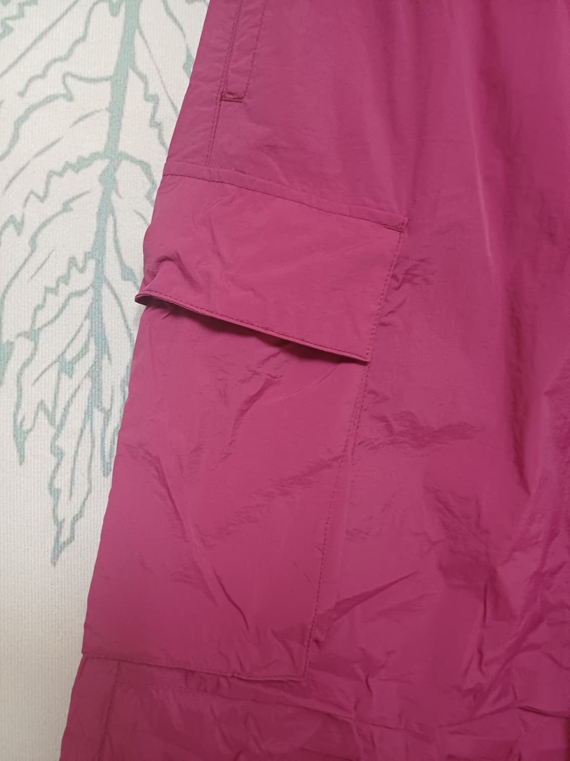 코드그라피/남녀공용/세미와이드 카고 나일론 바스락팬츠 상품이미지2