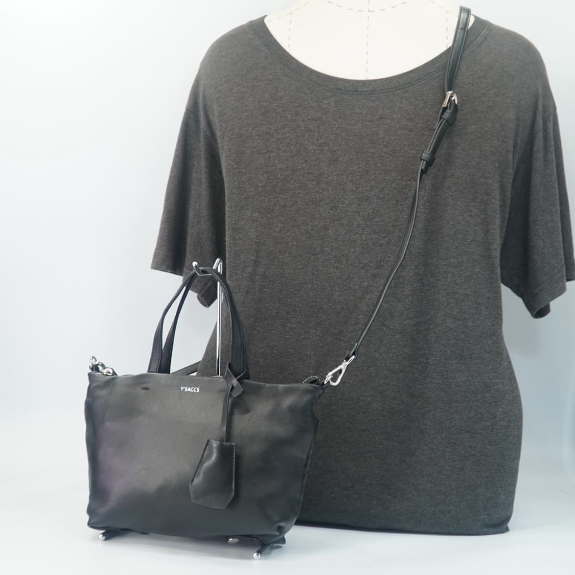 요지 야마모토 Ysaccs 소가죽 숄더백 상품이미지10