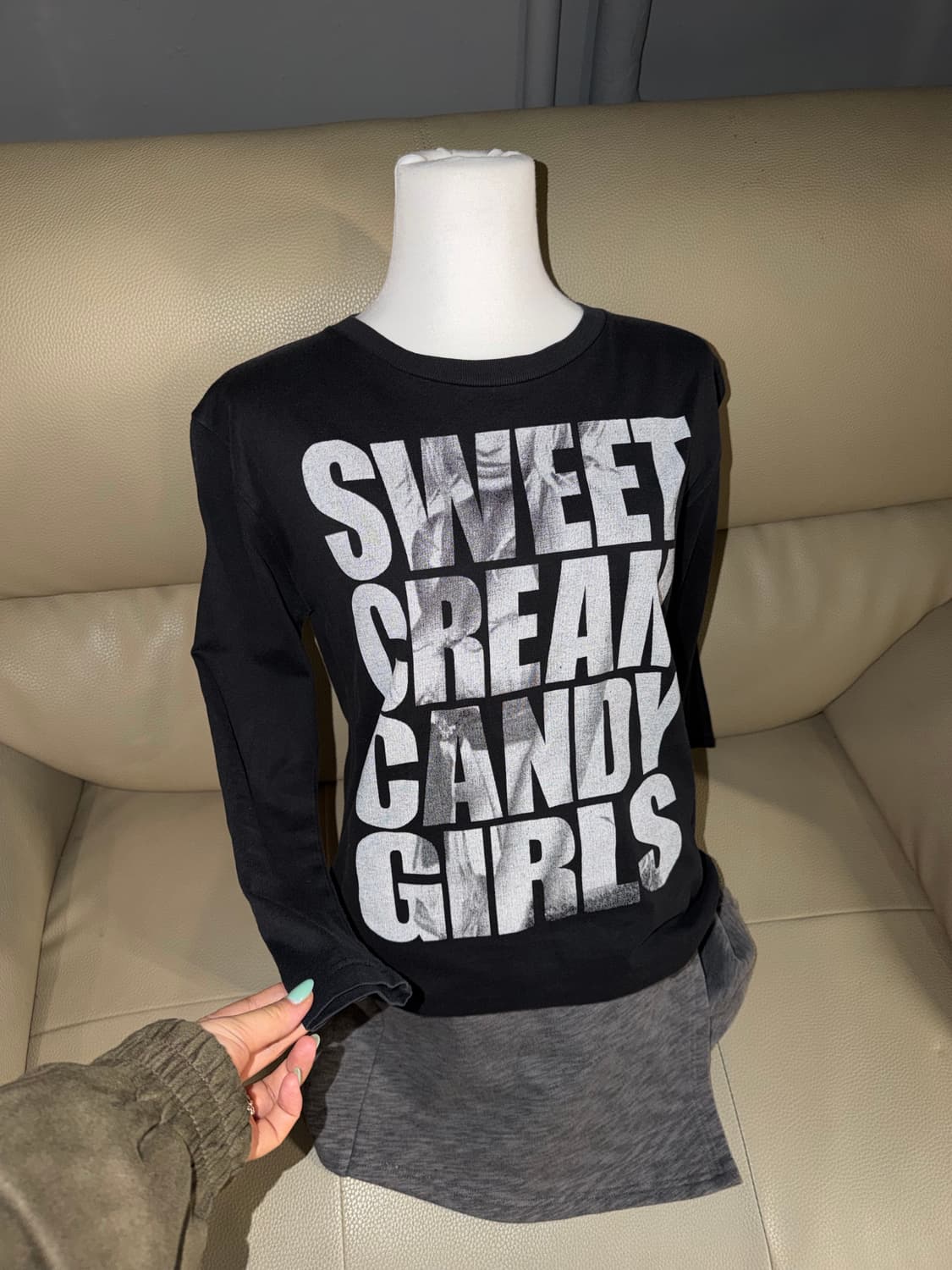 y2k lettering & printing detail tee 상품이미지1