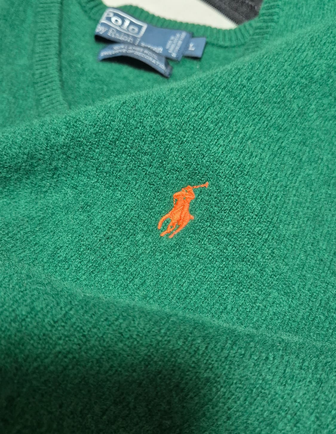 폴로 램스울 브이넥 니트 상품이미지3