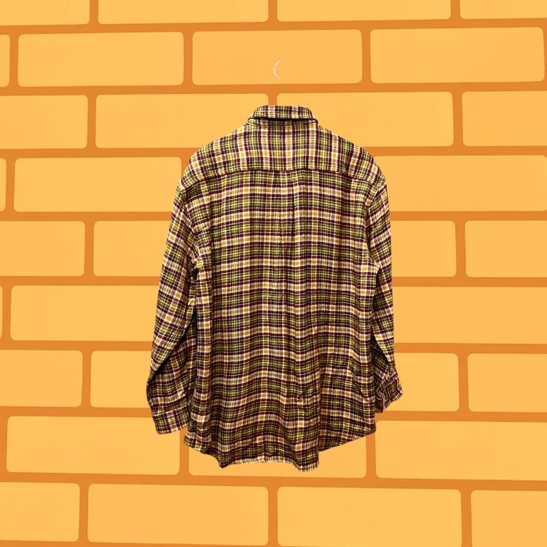 랄프 이튼 플란넬 체크 셔츠 (L) 상품이미지3