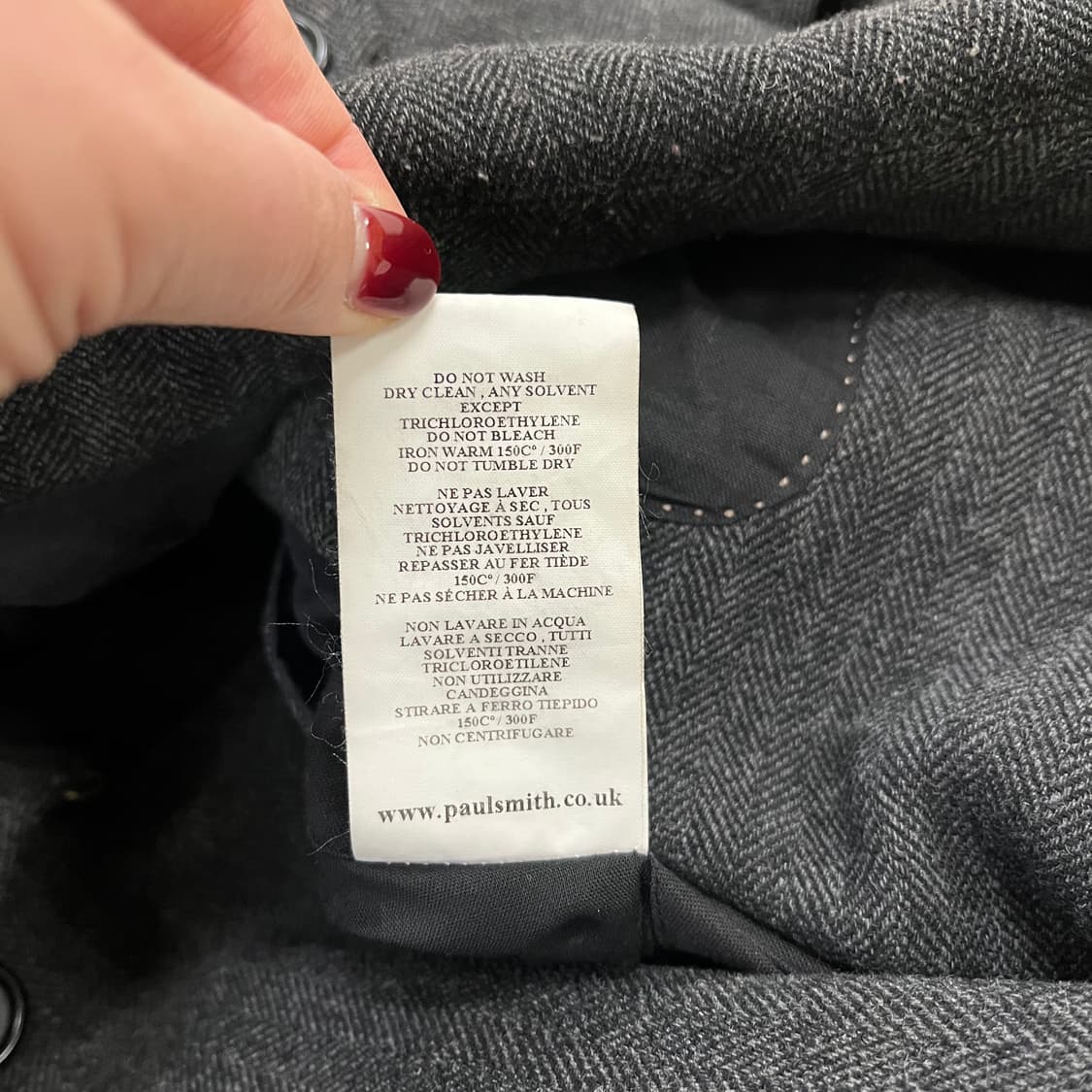 [S] 폴스미스 울 하프 코트 자켓 0106M1 상품이미지3