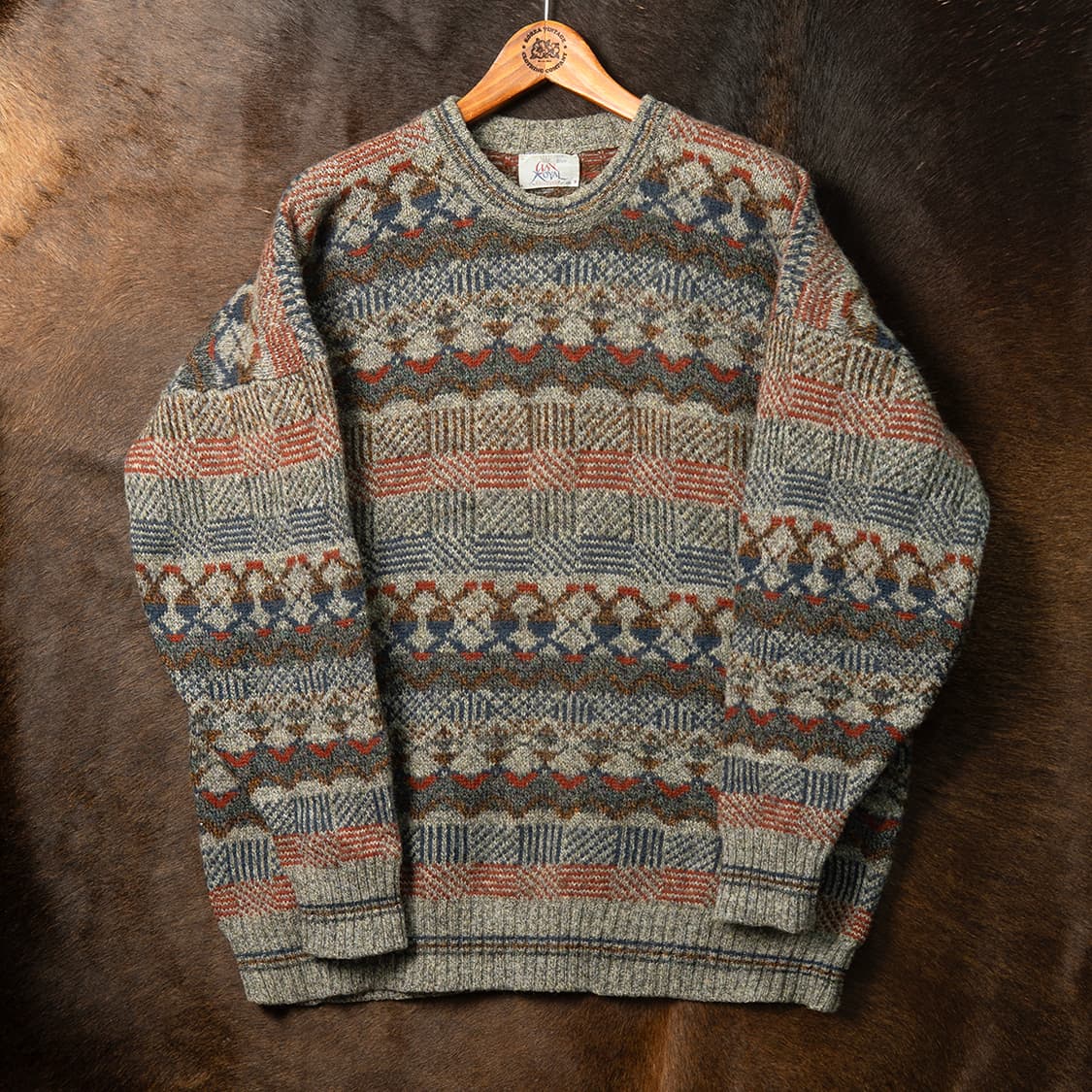 [110] 80s~ Clan Royal 스코틀랜드 셔틀랜드 울 니트  상품이미지1