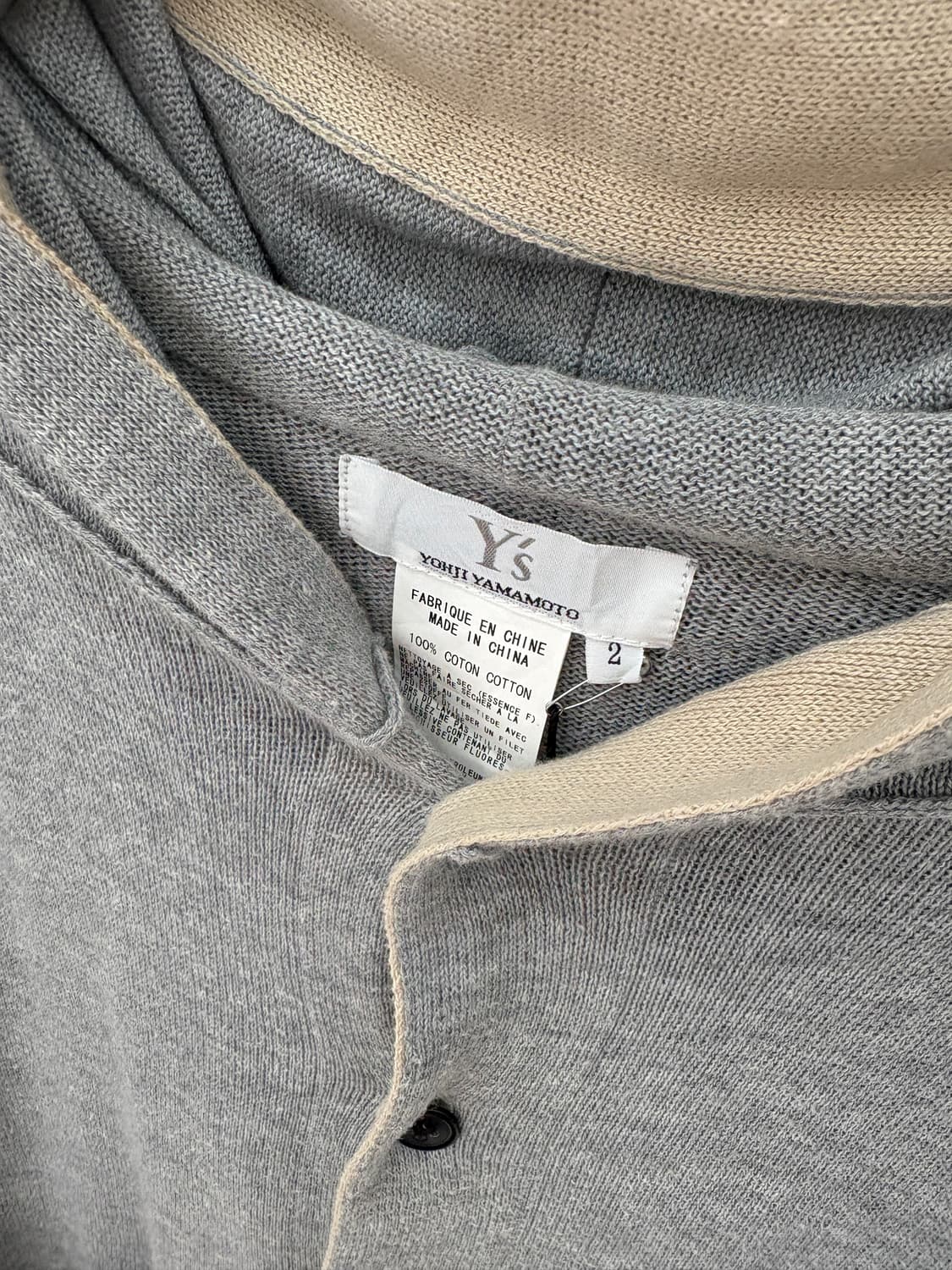 Y's 요지 야마모토 후드 풀오버 니트 상품이미지8