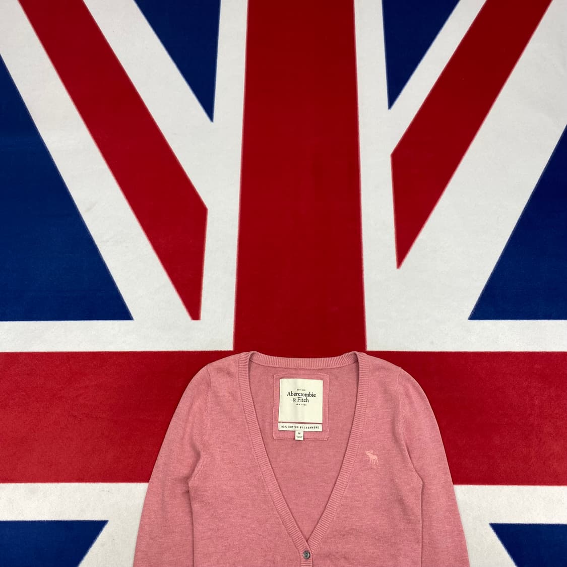 아베크롬비 딸기우유 가디건 여성 M 실측 44 상품이미지2