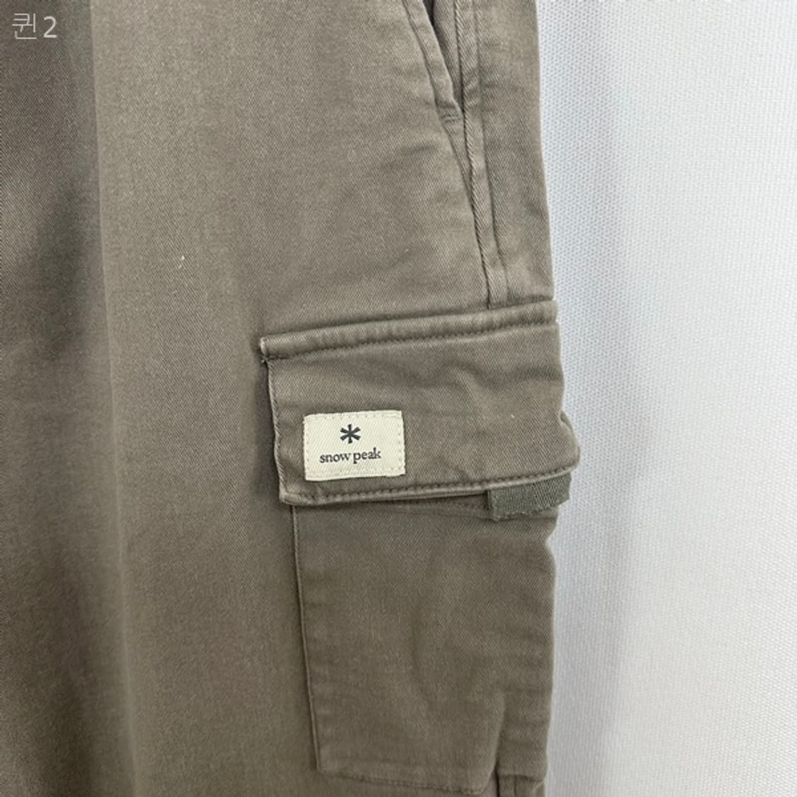 스노우피크 여자 밴딩 스판 카고 면 바지 90 상품이미지4