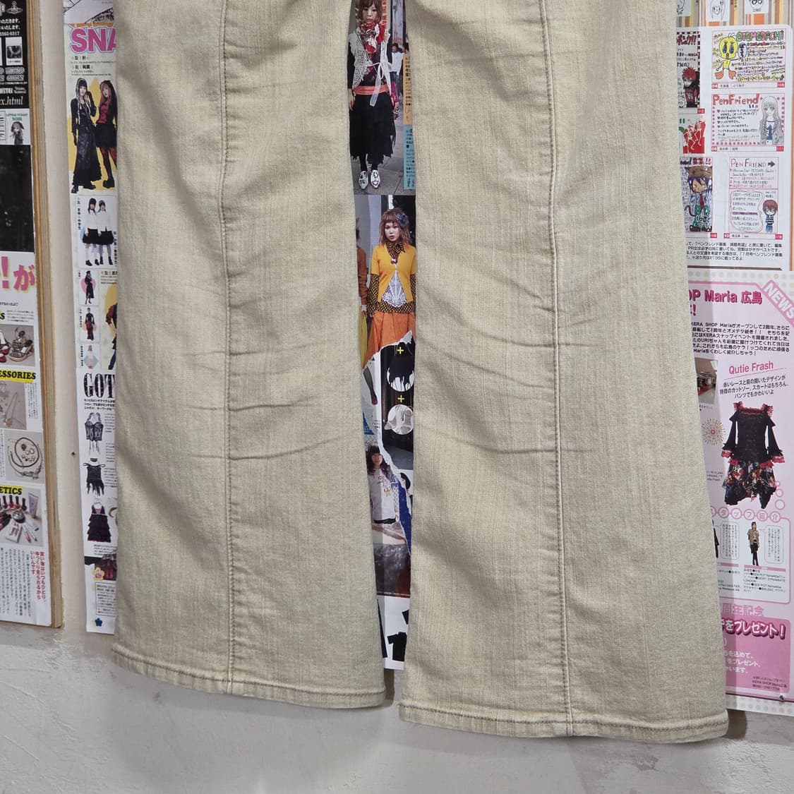 JPN Y2K 사이드 버클 로우라이즈 부츠컷 팬츠 상품이미지7