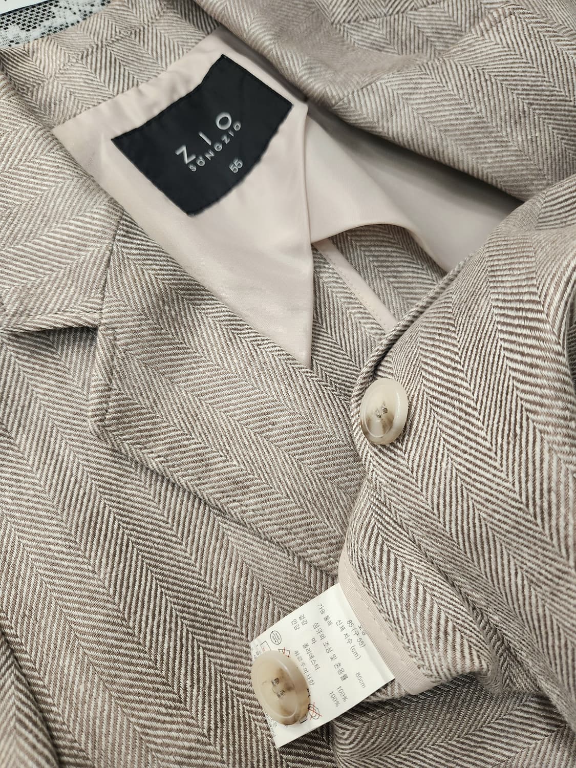 지오송지오 헤링본 마자켓55 상품이미지4