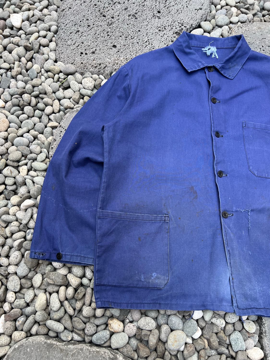OLD VINTAGE FADED BLUE WASHING 프렌치워크자켓 상품이미지3