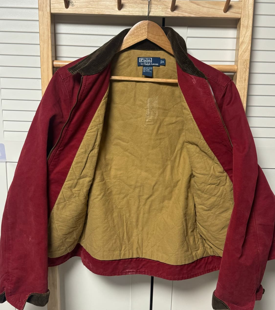 폴로 랄프로렌 디트로이트 버건디 워싱 워크 자켓  상품이미지5