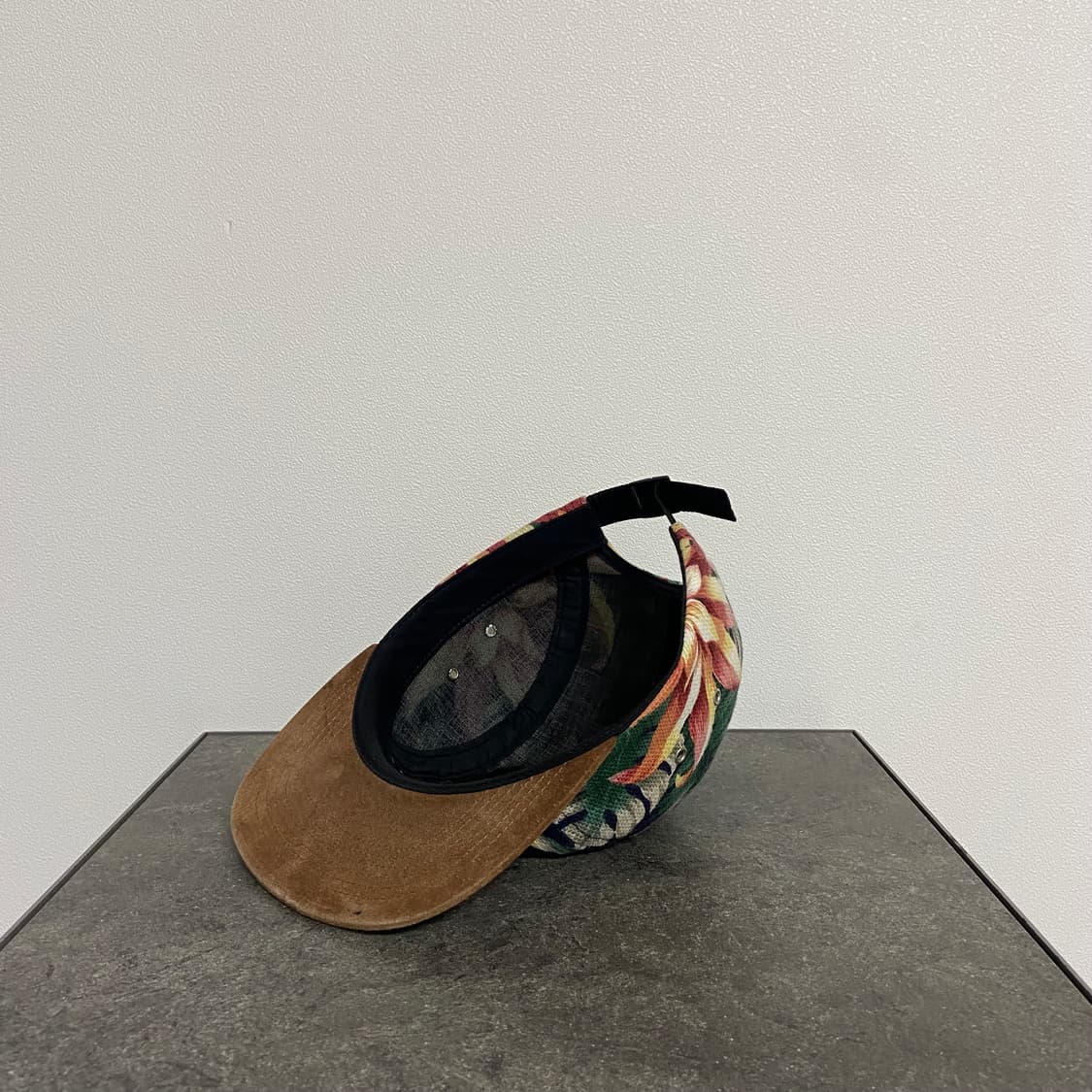 슈프림 스웨이드 바이저 플로랄 레드 박스로고 캠프캡 모자 상품이미지6