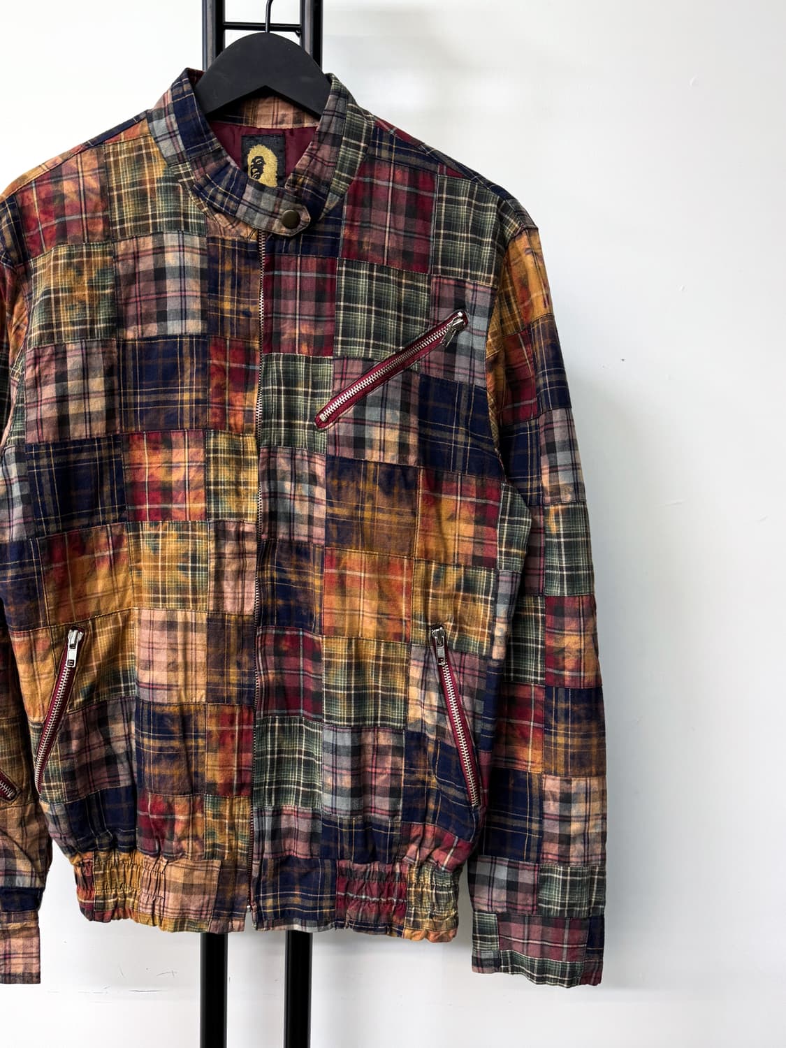 레드라인 패치워크 체크 자켓 상품이미지2