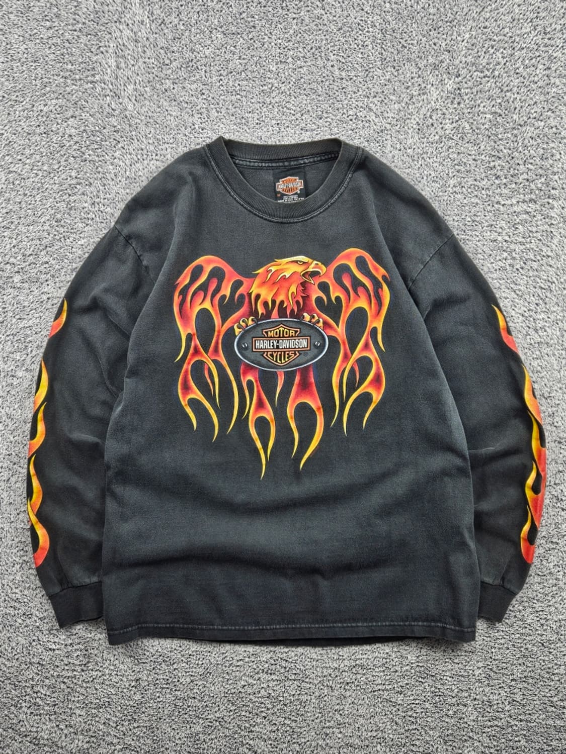 00's 할리데이비슨 플레임 하와이 마우이 롱슬리브 (M) / 11561 상품이미지2