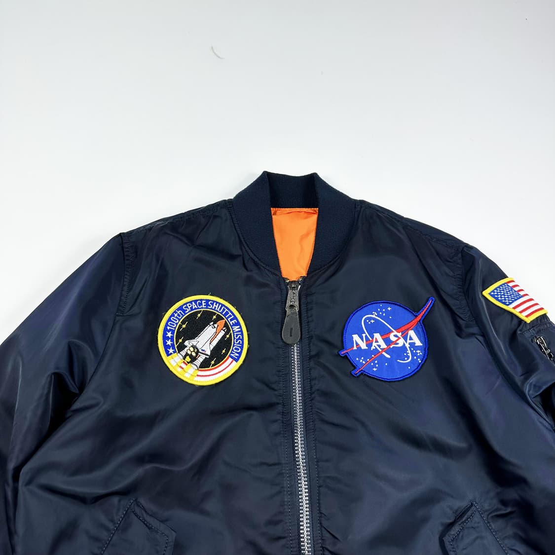 알파인더스트리 NASA 나사 ma-1 항공점퍼 네이비 S 상품이미지2