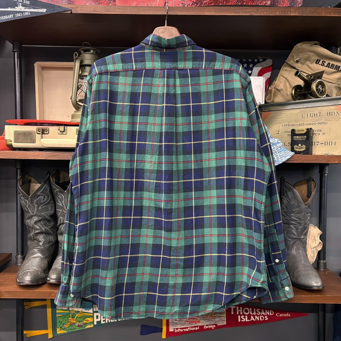 폴로 랄프로렌 컬러라인 블랙와치 타탄체크 버튼다운 셔츠 클래식핏 N660 상품이미지2