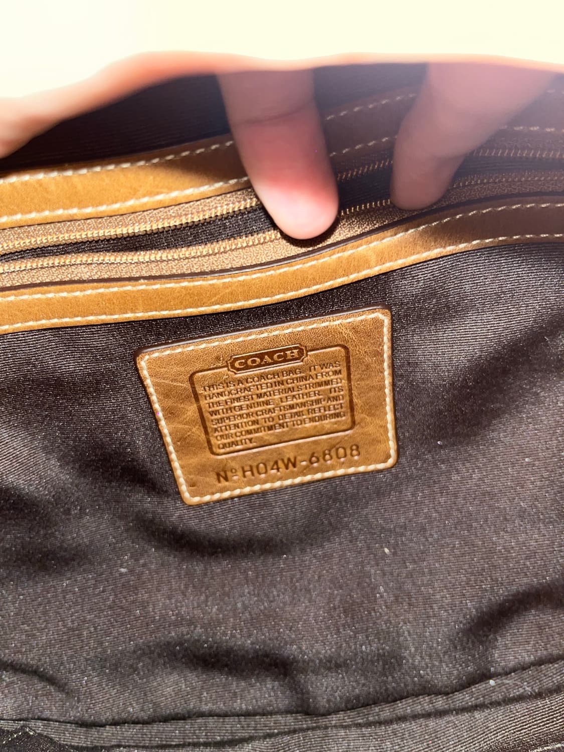 Coach Beige Basic Design Shoulder Bag 상품이미지9