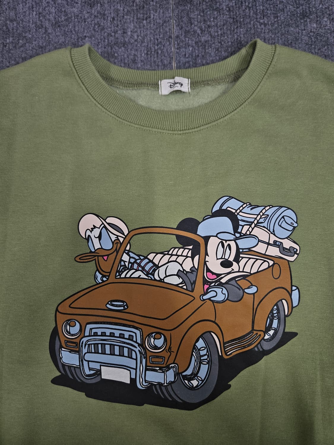 디즈니 페인팅 올리브 맨투맨 급처 상품이미지3