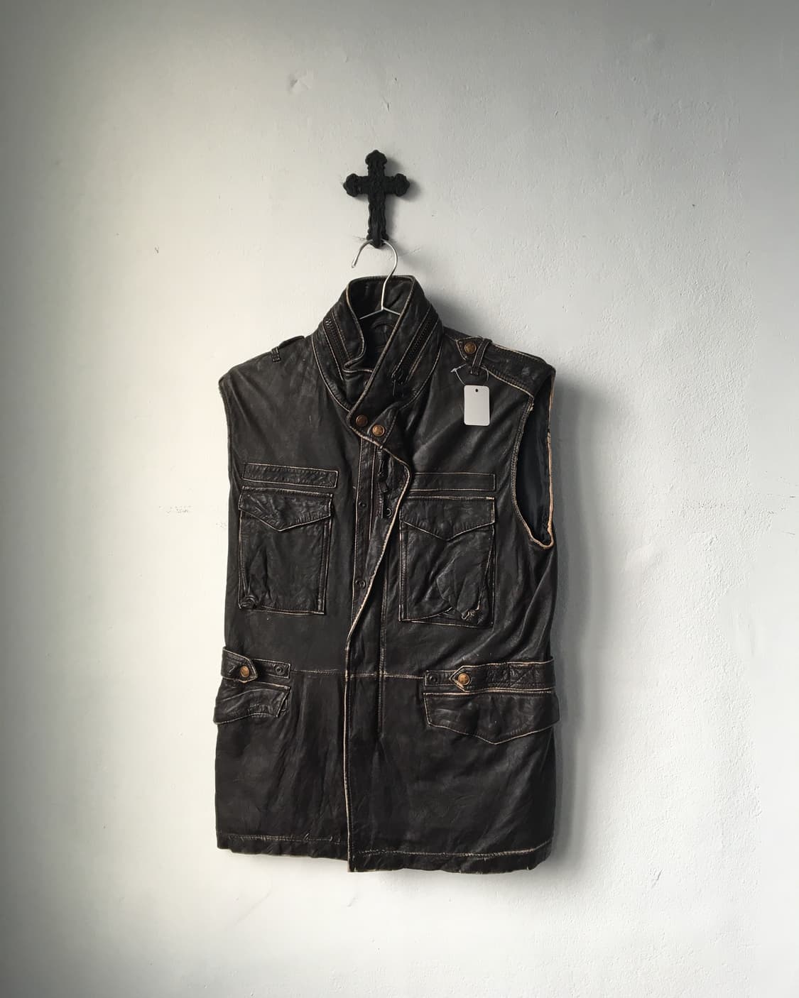 Avirex leather vest 상품이미지1