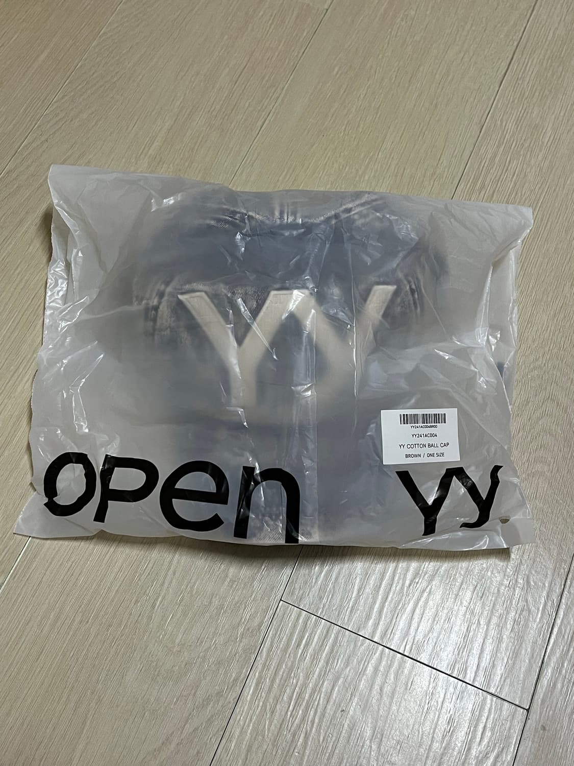 [새상품/당일배송] 오픈와이와이 코튼 볼캡 브라운, 오픈와이와이 모자 상품이미지3