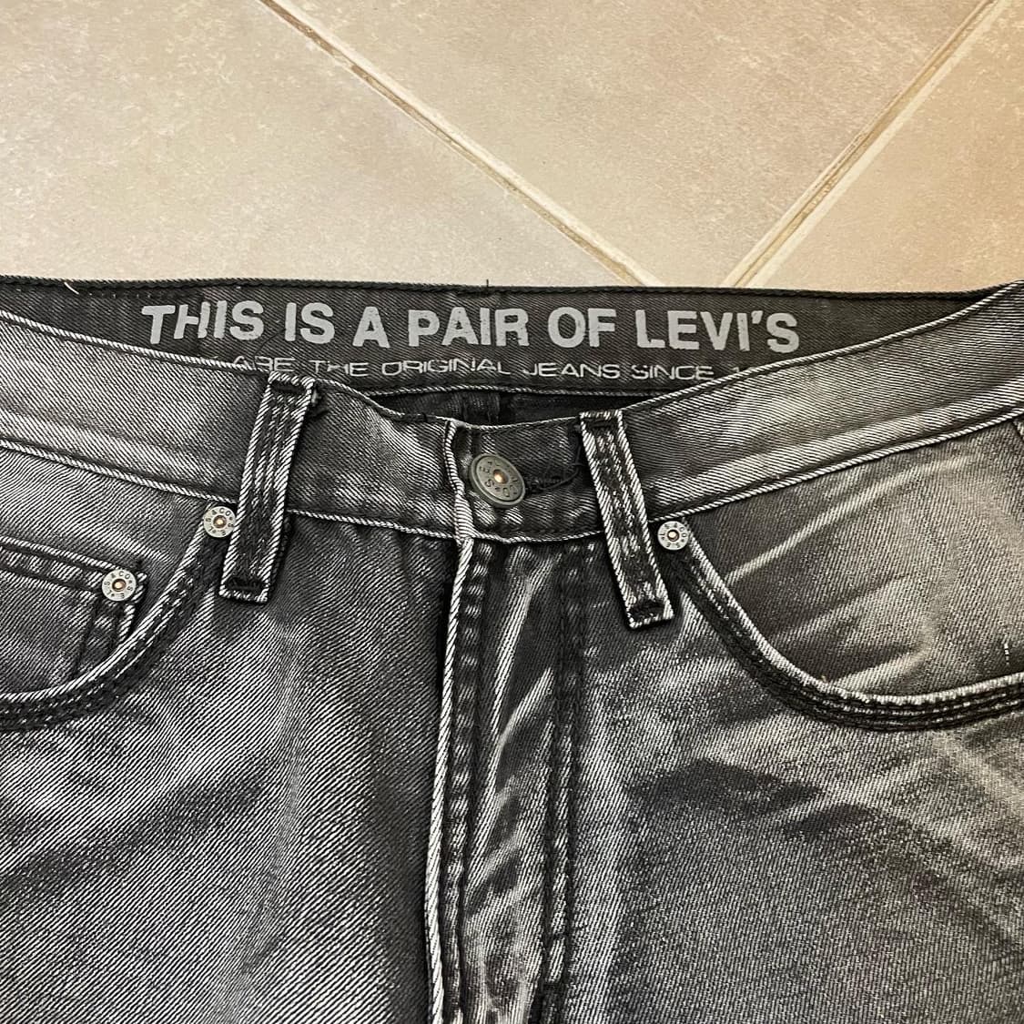 리바이스 550 흑청 데님팬츠 상품이미지2