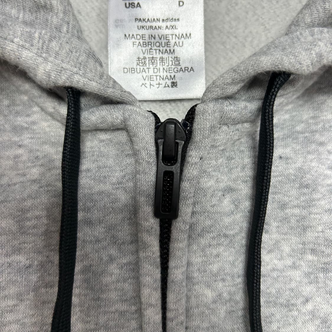 아디다스 회검 삼선 후드집업(2XL) 상품이미지3