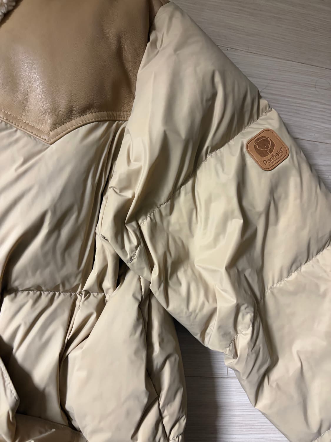 펜펠드 락울 다운 점퍼 베이지 M 상품이미지3