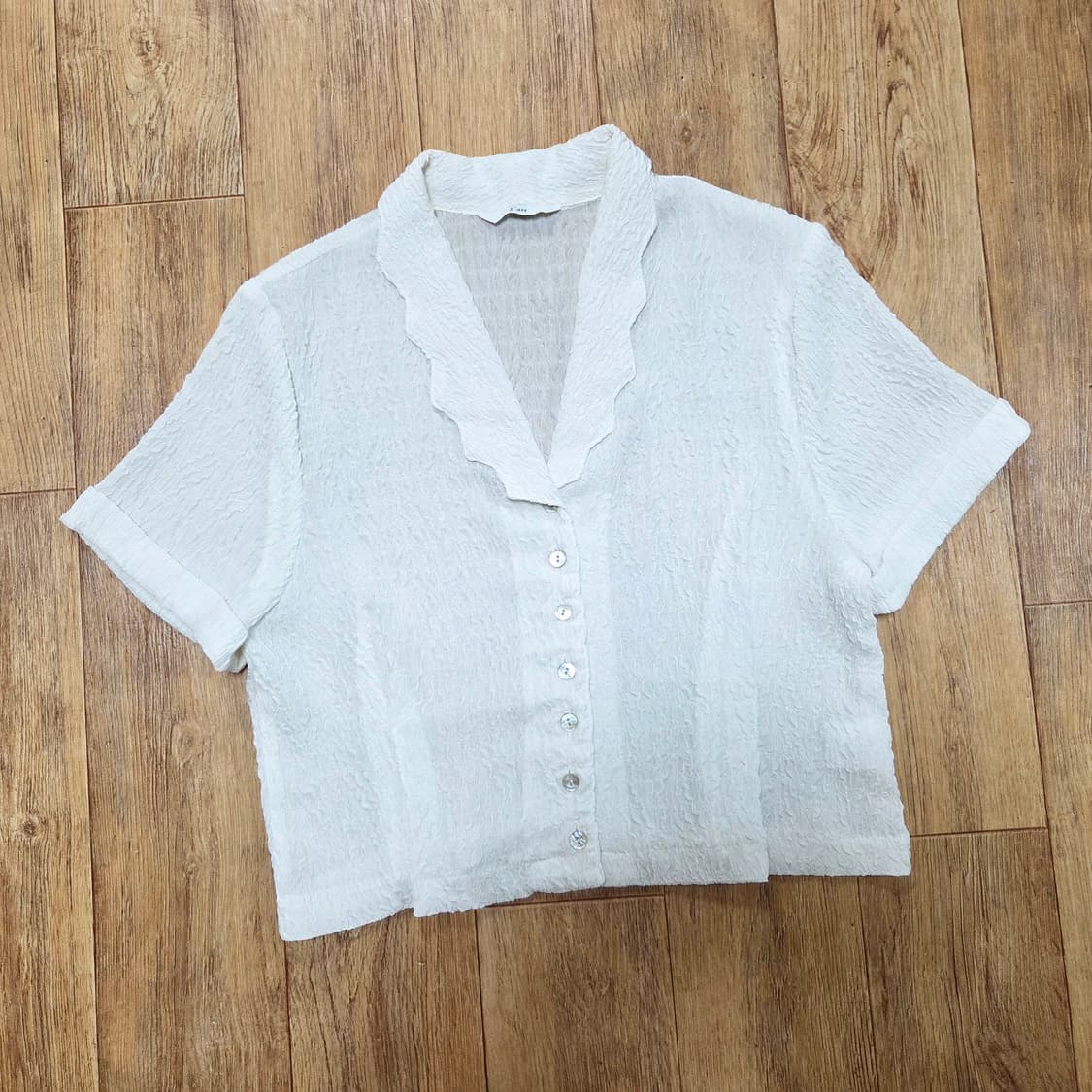 라트로우(L'artrow) 링클블라우스 55-66 새상품 상품이미지1