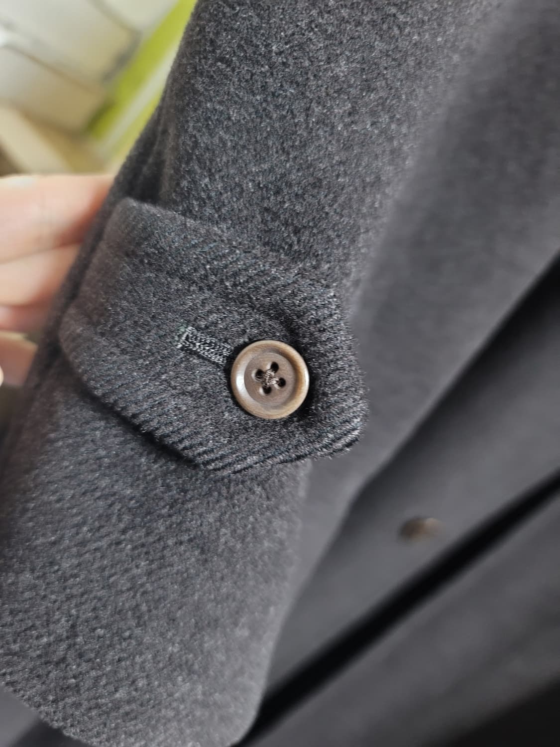 빈티지 버버리 원패널 발마칸 코트 블랙 다크브라운 상품이미지9