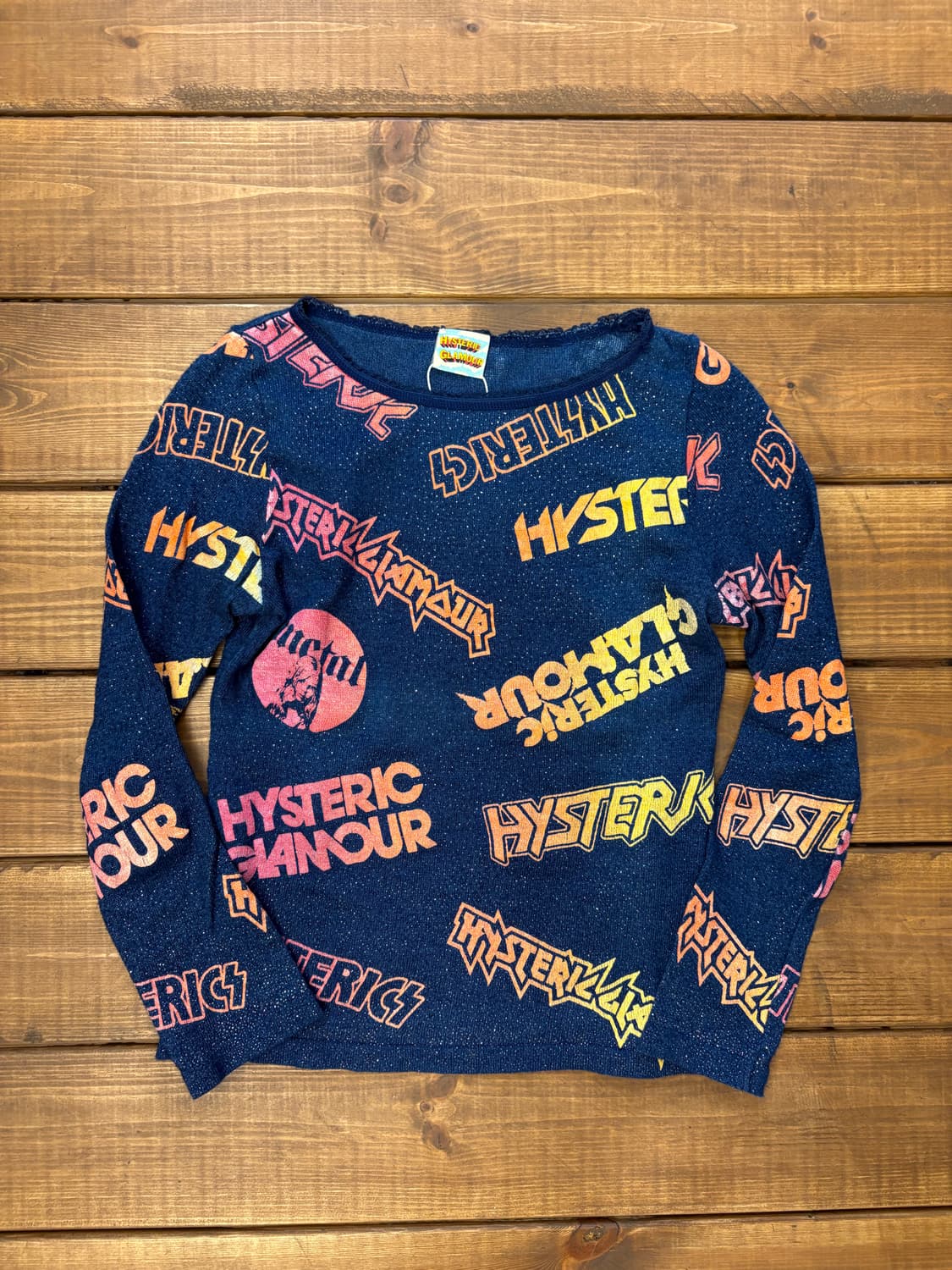 히스테릭글래머 글리터 패턴 슬리브 상품이미지4