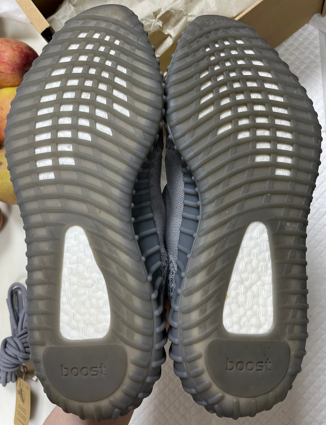 이지부스트 350v2 스틸 그레이 285 (실착 1회) 상품이미지4