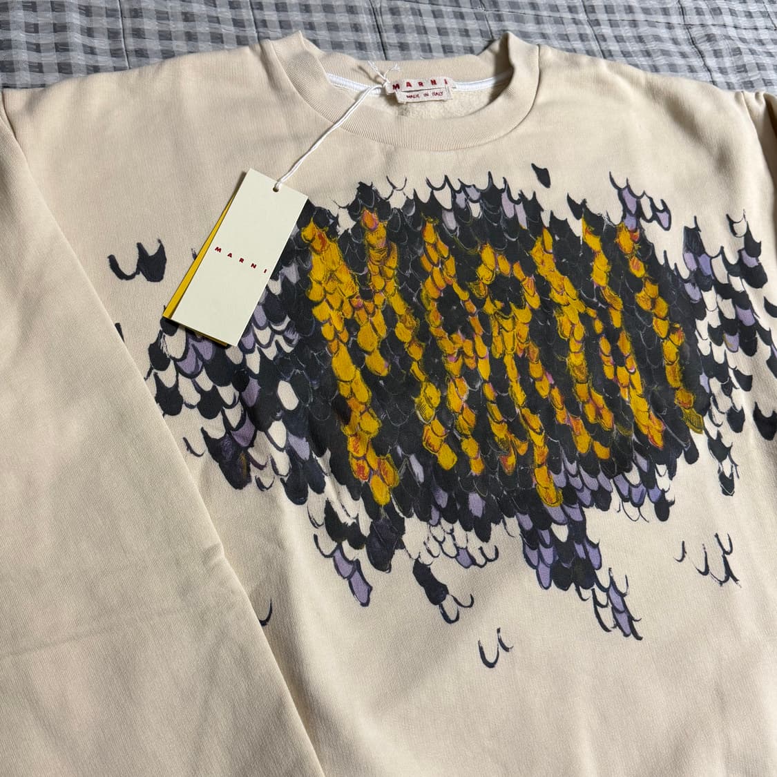 (50) Marni 마르니 로고 맨투맨 아이보리 상품이미지2