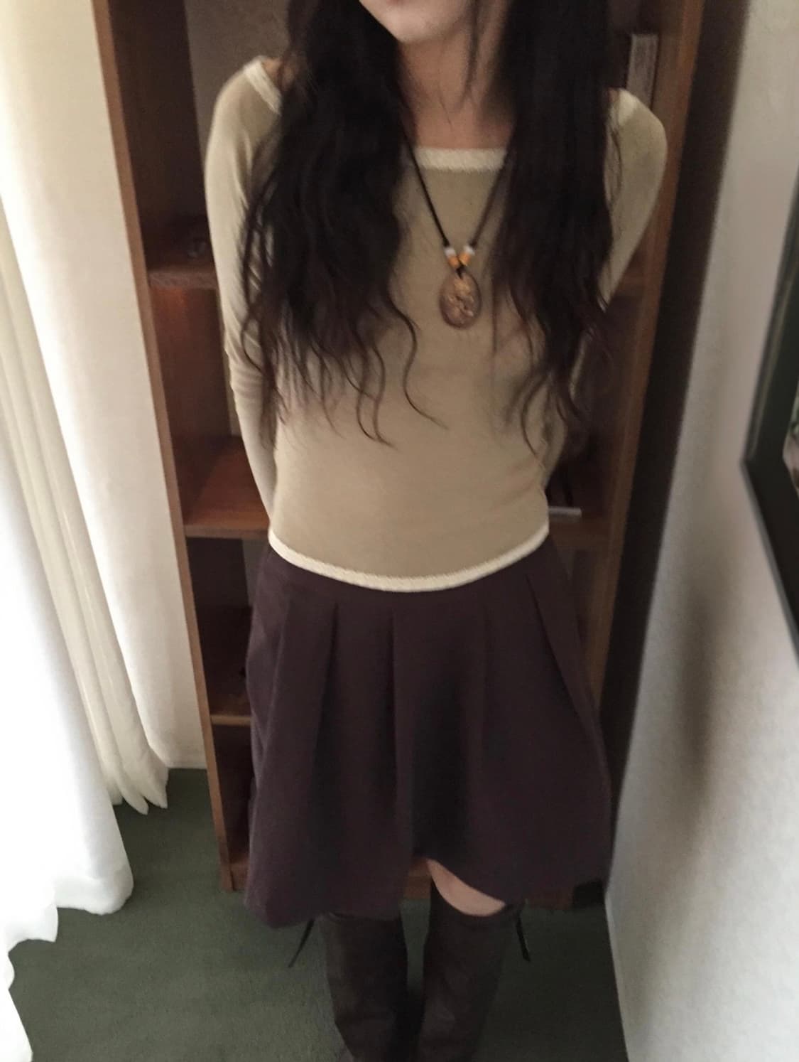 시즐 seezul 워터 빈티지 이너 티셔츠 베이지 상품이미지1