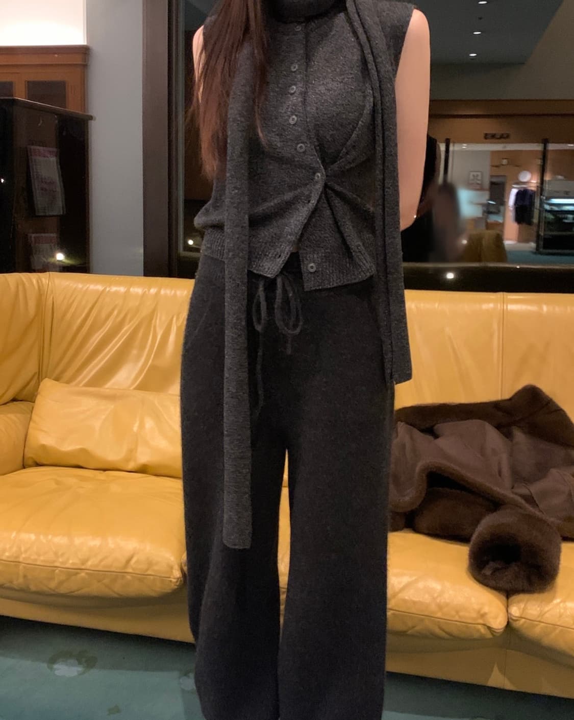 오브제스트 Pure Wool Scarf Vest Set  상품이미지3