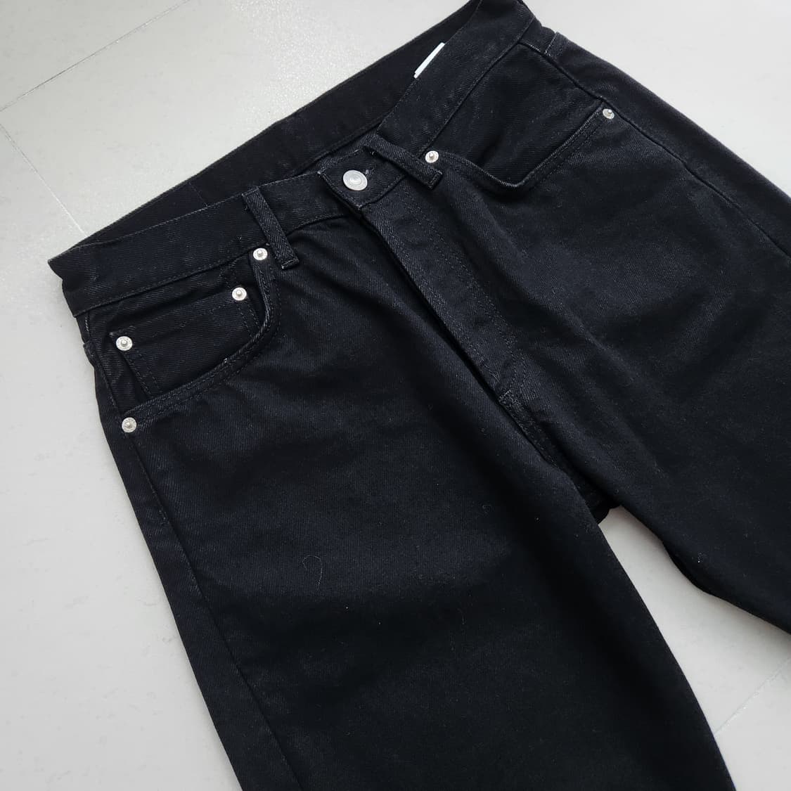 산드로 스트레이트 블랙 데님팬츠 상품이미지3