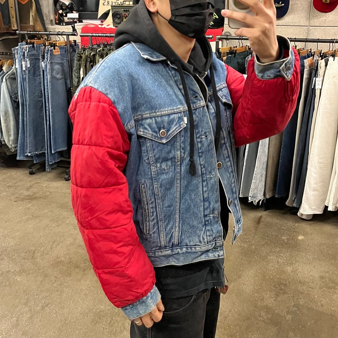 90s 리바이스 실버탭 퀼팅 트러커 자켓 (105-110) 상품이미지7