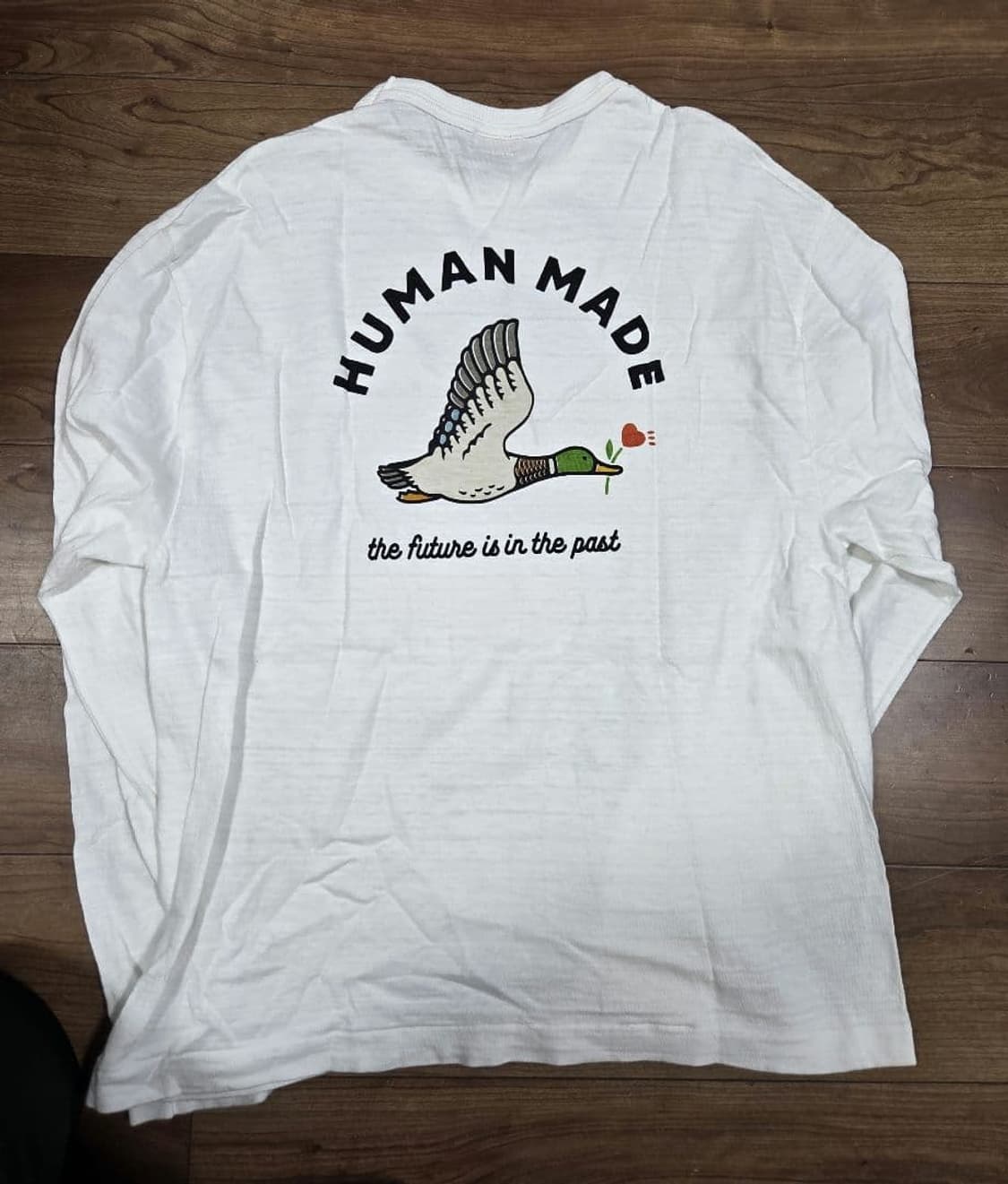 휴먼 메이드 그래픽 롱슬리브 티셔츠 화이트 상품이미지5