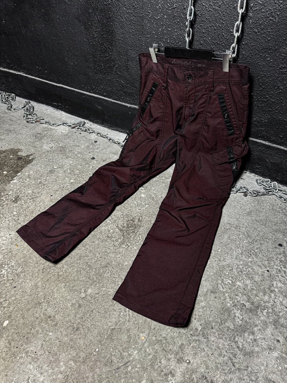 Nicole Club for Men Burgundy Cargo Pants 상품이미지1
