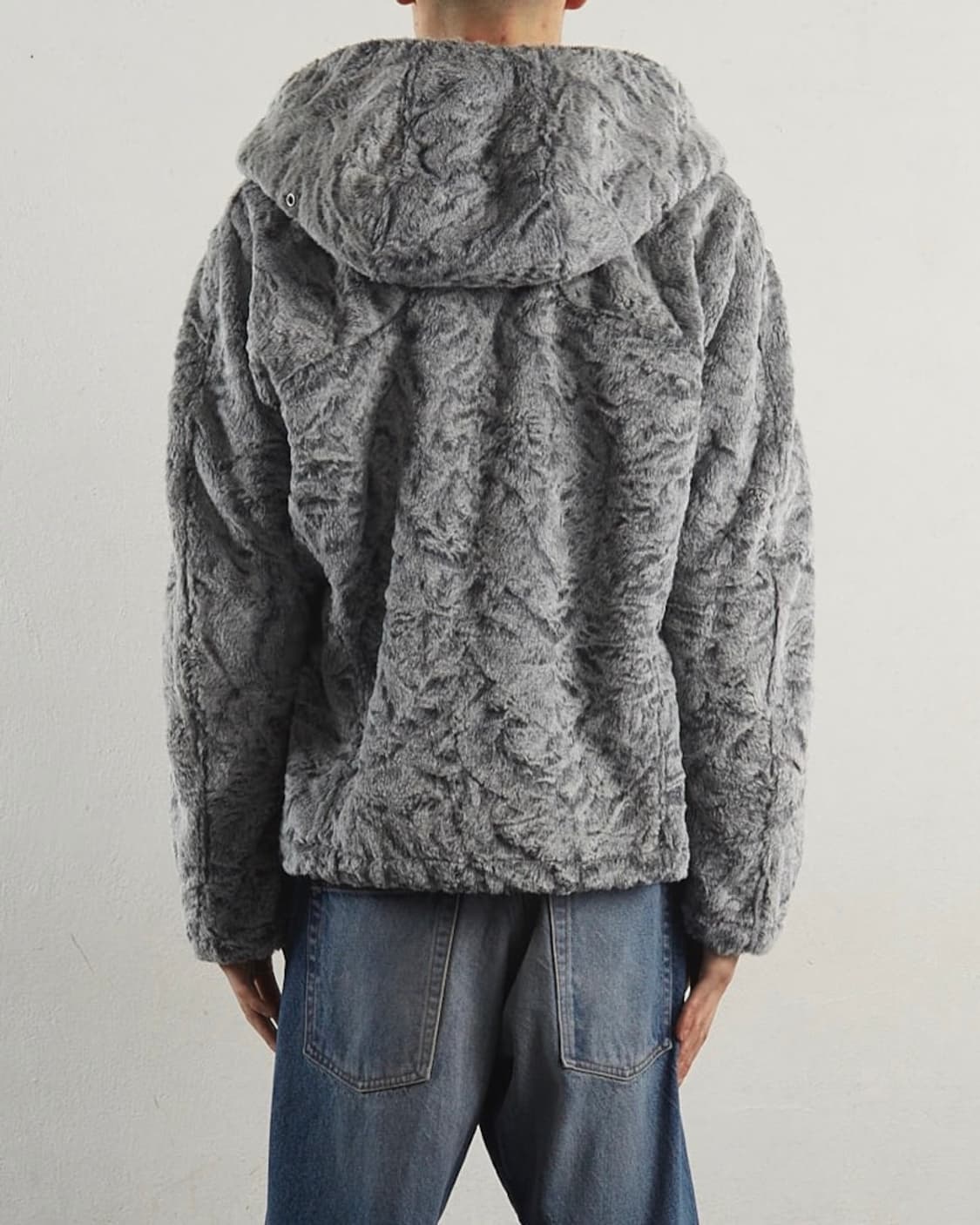 네버포겟 FAUX SHEARLING FULL ZIP UP HOODIE 상품이미지3