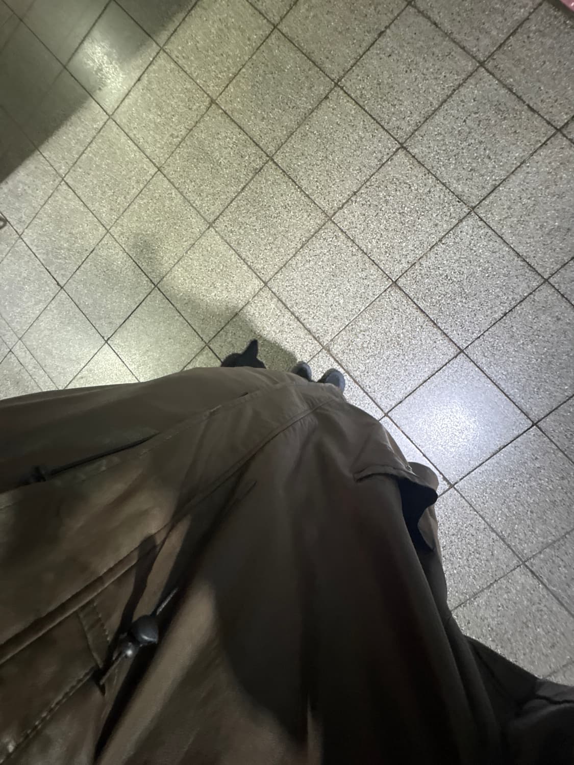 파르티멘토우먼 레더후드야상 카키 상품이미지2