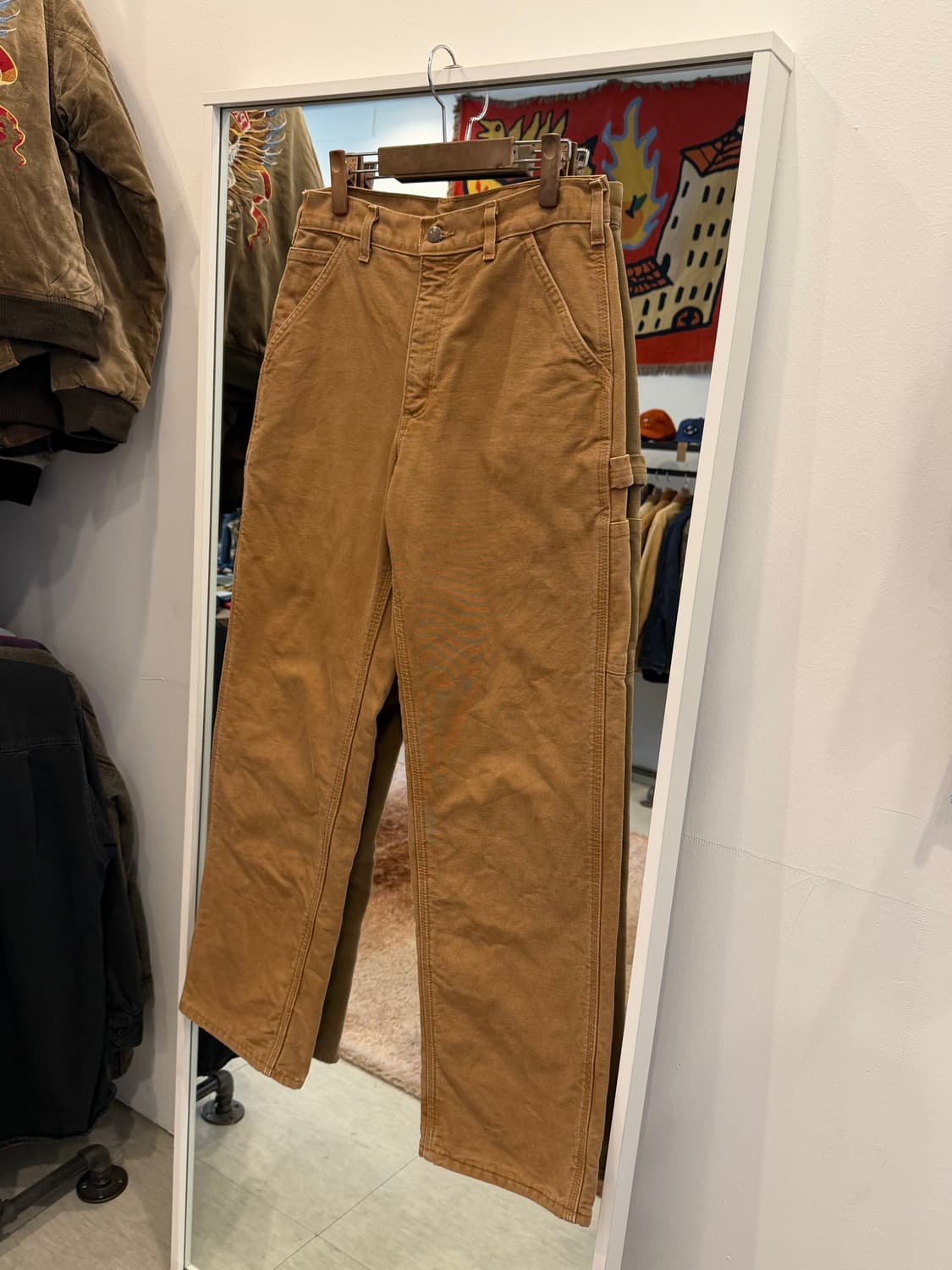 Carhartt 덕 캔버스 싱글니 플란넬 카펜터 워크 팬츠 (31) 상품이미지1