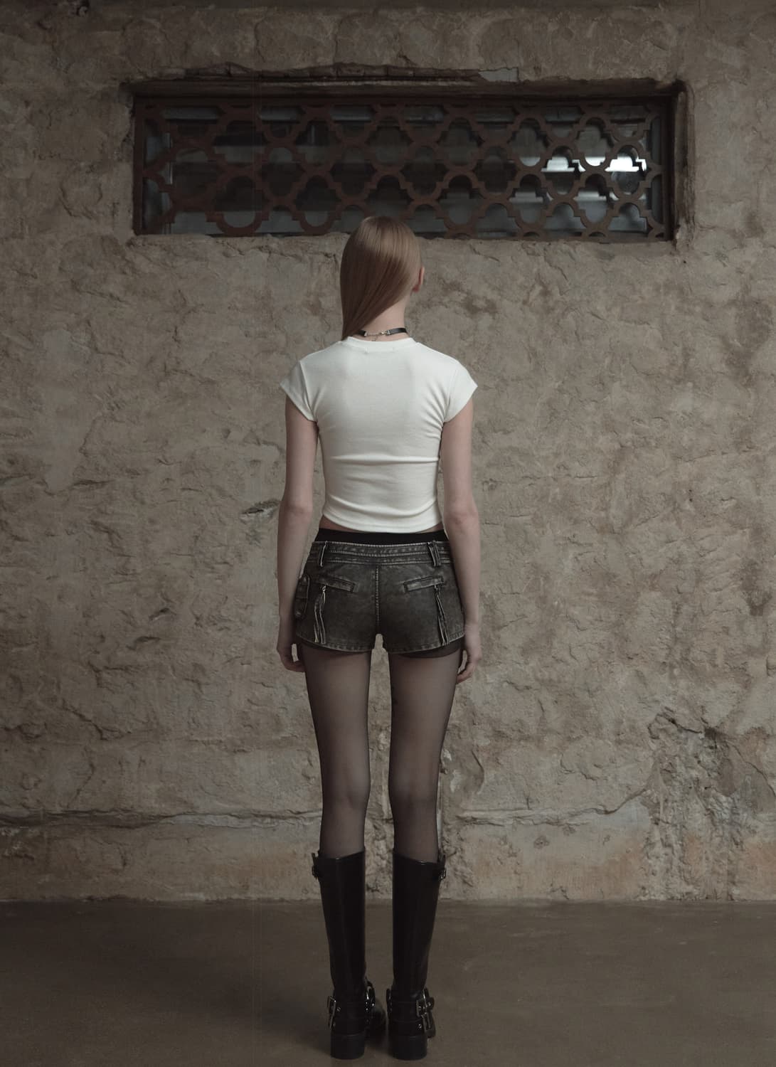 saucy 쏘씨 레더 포켓 마이크로 쇼츠 숏 팬츠 상품이미지3