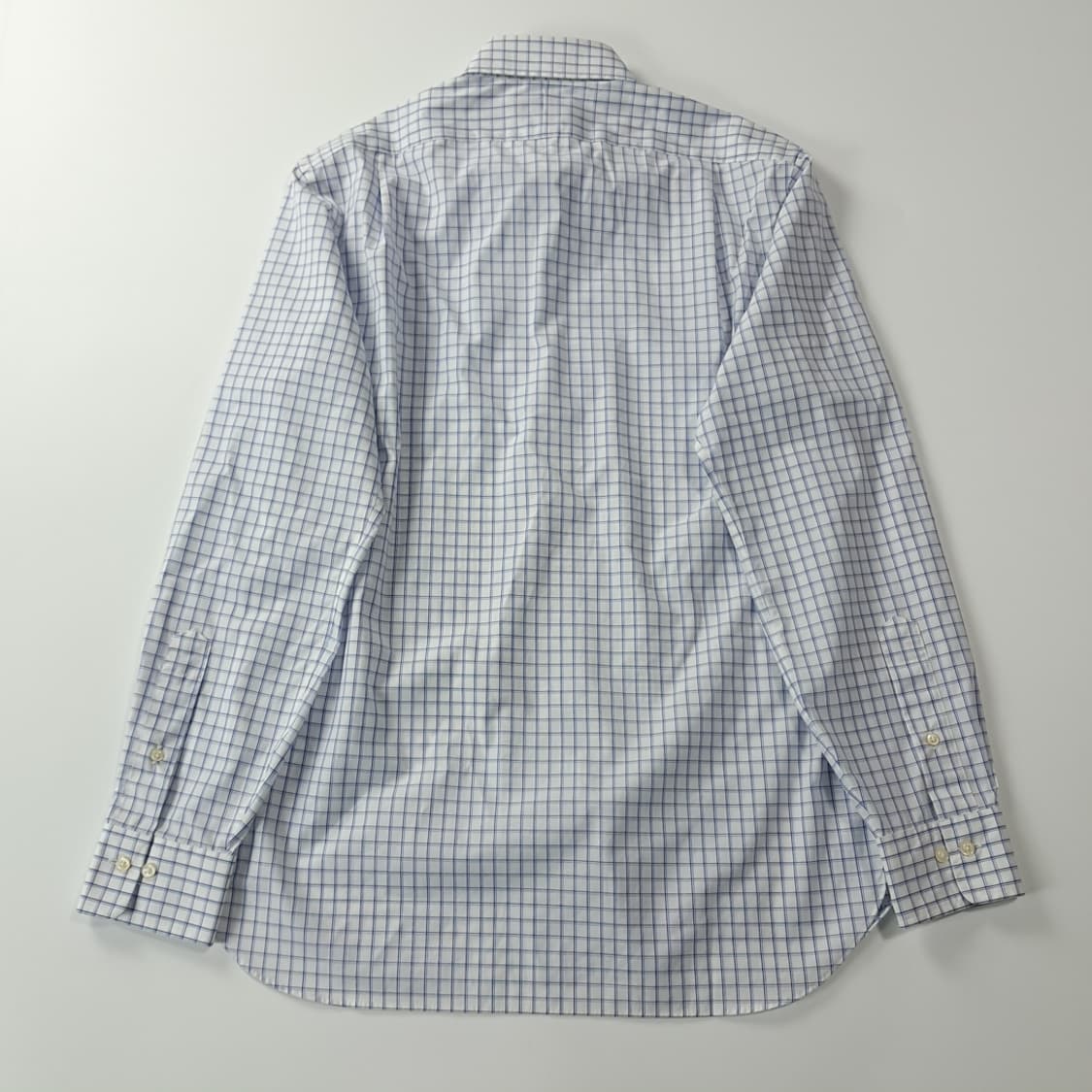 CK252 M 폴로 블루 멀티 스몰체크 이지케어 셔츠 남방 상품이미지6